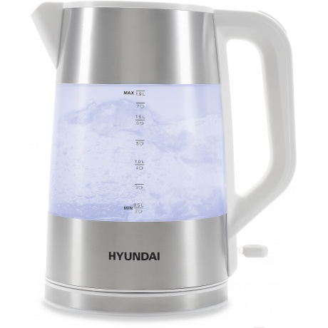 Чайник электрический Hyundai HYK-P4025 белый - фото 2