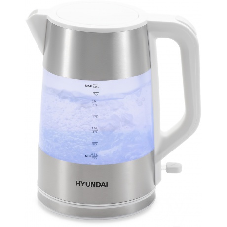 Чайник электрический Hyundai HYK-P4025 белый - фото 4