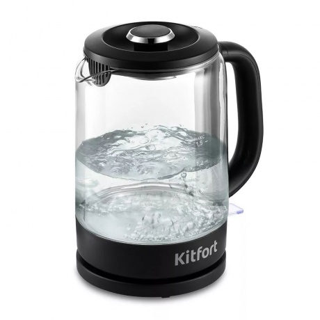 Чайник электрический Kitfort КТ-6156 1.5л. 2200Вт черный - фото 1