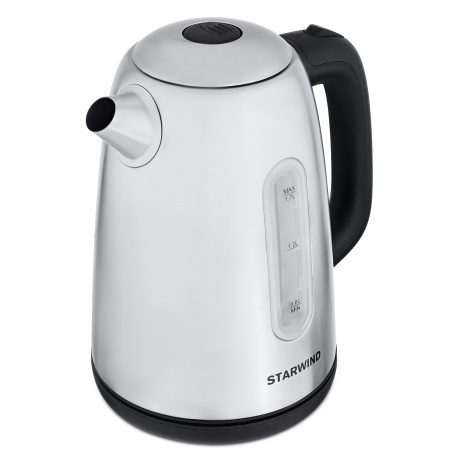 Чайник электрический Starwind SKS3210 1.7л. 2200Вт серебристый (корпус: металл) - фото 2