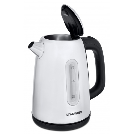 Чайник электрический Starwind SKS3210 1.7л. 2200Вт серебристый (корпус: металл) - фото 3