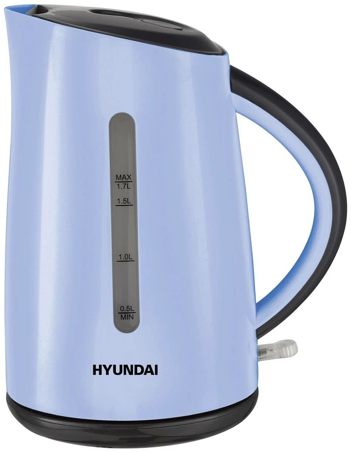 Чайник электрический Hyundai HYK-P2028 1.7л. 2200Вт голубой/серый (корпус: пластик) - фото 1