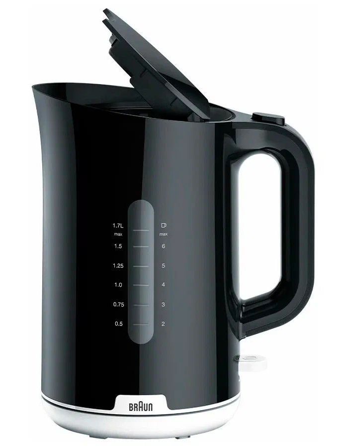 Чайник электрический Braun WK1100BK 1.7л. 2200Вт черный (корпус: пластик)