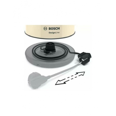 Чайник электрический Bosch TWK4P437 бежевый/черный - фото 9