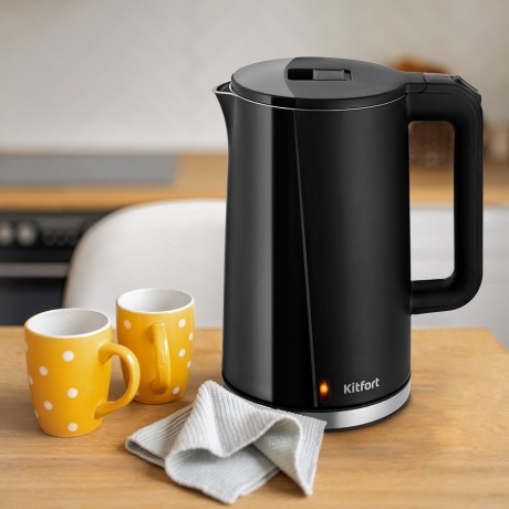 Чайник электрический Kitfort КТ-6612-1 черный - фото 2
