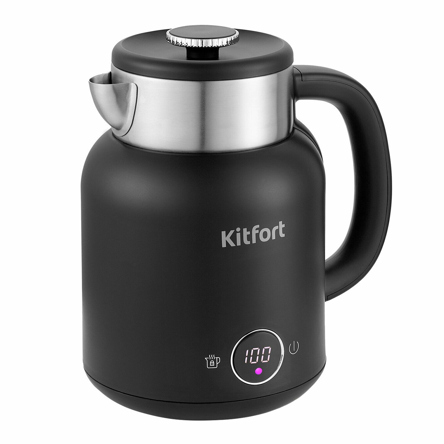 Чайник Kitfort КТ-6196-1 черный чайник kitfort kt 6196 1 1 5l