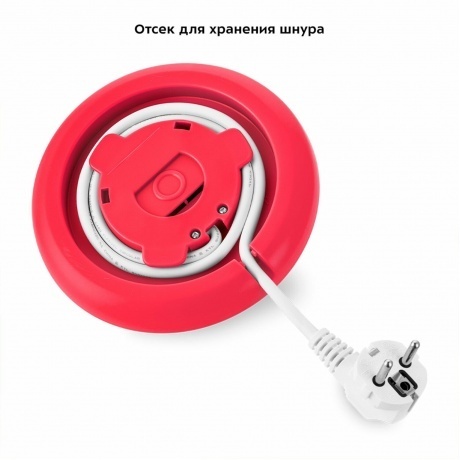 Чайник электрический Kitfort КТ-6197-1 бело-малиновый - фото 6