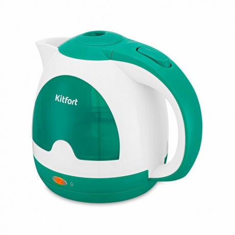 Чайник Kitfort КТ-6607-2 бело-зеленый - фото 1