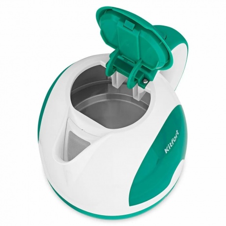 Чайник электрический Kitfort КТ-6607-2 бело-зеленый - фото 3