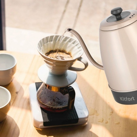 Чайник электрический для варки кофе Kitfort КТ-6614 - фото 3