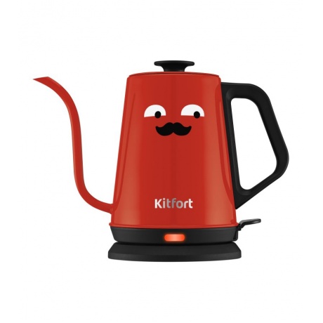 Чайник для варки кофе Kitfort КТ-6194-1 черно-красный - фото 2