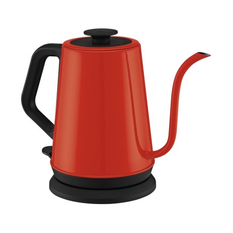 Чайник для варки кофе Kitfort КТ-6194-1 черно-красный - фото 4