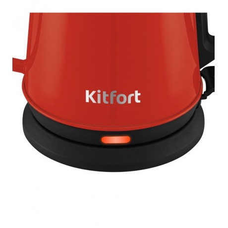 Чайник для варки кофе Kitfort КТ-6194-1 черно-красный - фото 5