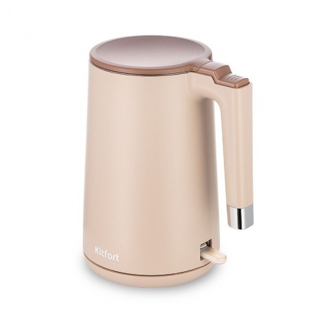 Чайник электрический Kitfort КТ-6662-1 бежевый - фото 1
