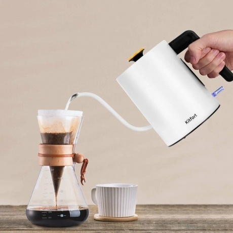 Чайник электрический для варки кофе Kitfort КТ-6642 - фото 3