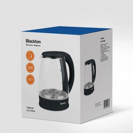 Электрочайник Blackton BT KT1800G Black - фото 6