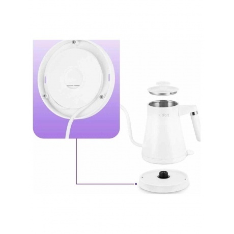 Чайник электрический для варки кофе Kitfort КТ-6727 - фото 5
