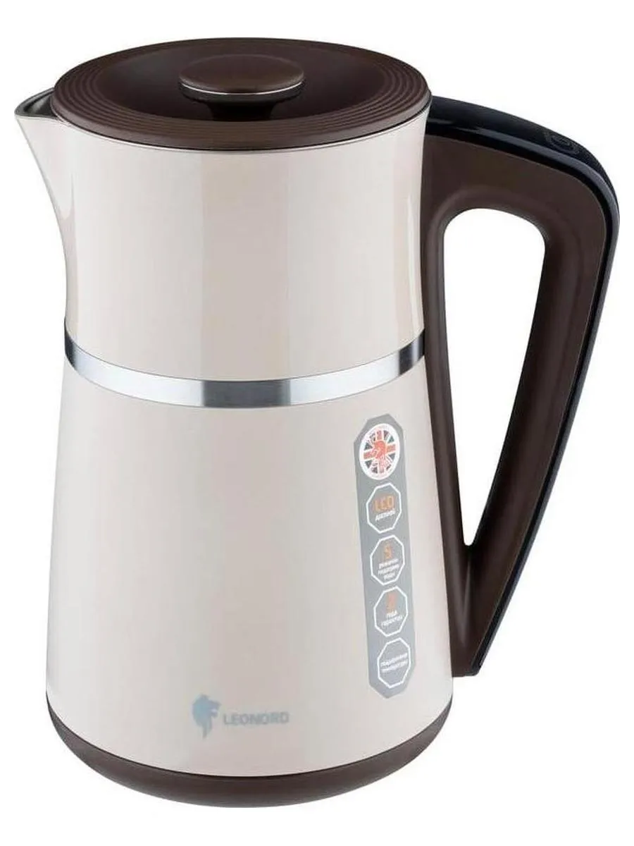 Чайник электрический Leonord LE- 1512 бежевый - фото 2