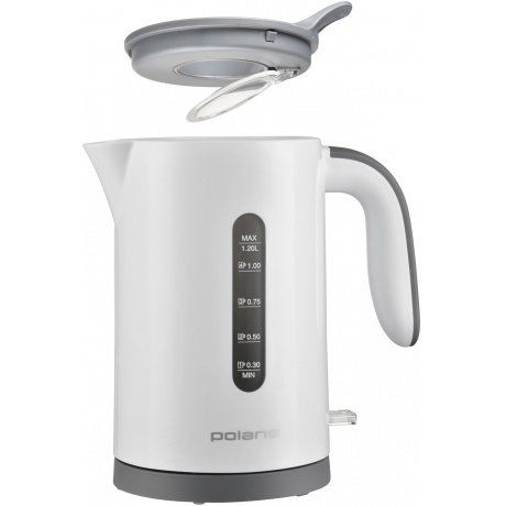 Чайник электрический Polaris PWK 1220C Water Way Pro, белый - фото 7
