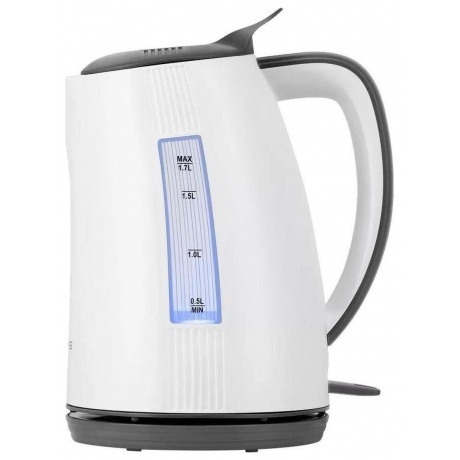 Чайник электрический Polaris PWK 1708C Water Way Pro, белый/ серый - фото 1