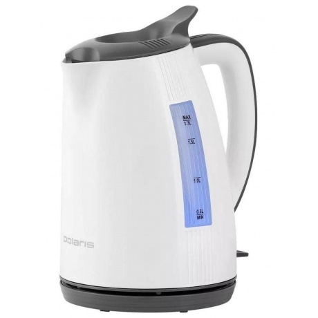 Чайник электрический Polaris PWK 1708C Water Way Pro, белый/ серый - фото 2