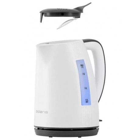 Чайник электрический Polaris PWK 1708C Water Way Pro, белый/ серый - фото 3