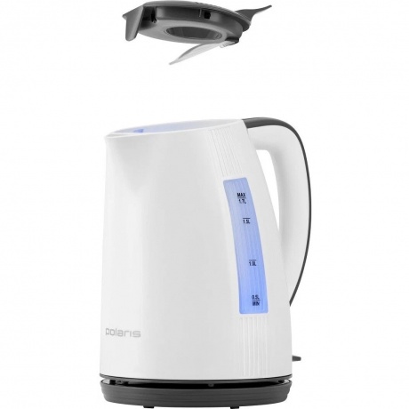 Чайник электрический Polaris PWK 1708C Water Way Pro, белый/ серый - фото 27