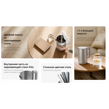 Чайник электрический Xiaomi Electric Kettle S1 (BHR9539EU) - фото 13