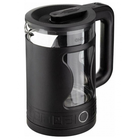 Чайник ENERGY E-257 (1.5л) стекло, черный - фото 1