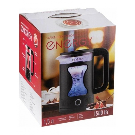 Чайник ENERGY E-257 (1.5л) стекло, черный - фото 14