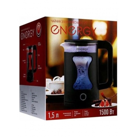 Чайник ENERGY E-257 (1.5л) стекло, черный - фото 15
