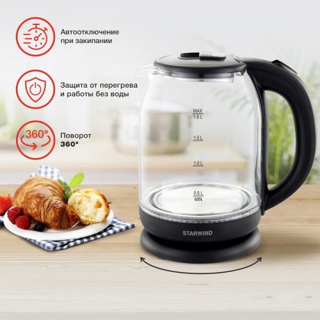 Чайник электрический StarWind SKG1779 - фото 10