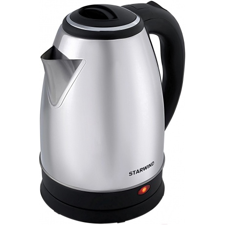 Чайник электрический Starwind SKS1771 1.8л. 1700Вт серебристый/черный корпус: металл/пластик - фото 4