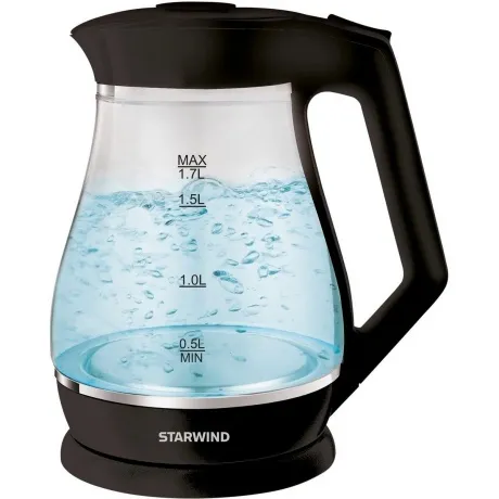 Чайник электрический Starwind SKS2035 1.7л. 2200Вт черный корпус...