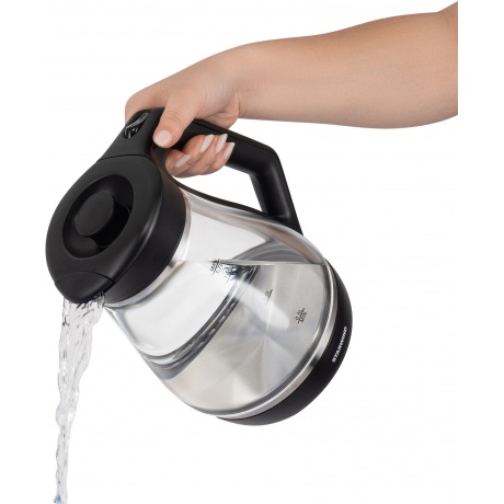 Чайник электрический Starwind SKS2035 1.7л. 2200Вт черный корпус: стекло/пластик - фото 27