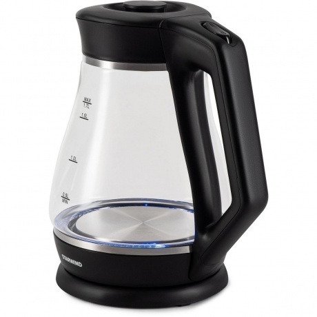 Чайник электрический Starwind SKS2035 1.7л. 2200Вт черный корпус: стекло/пластик - фото 10