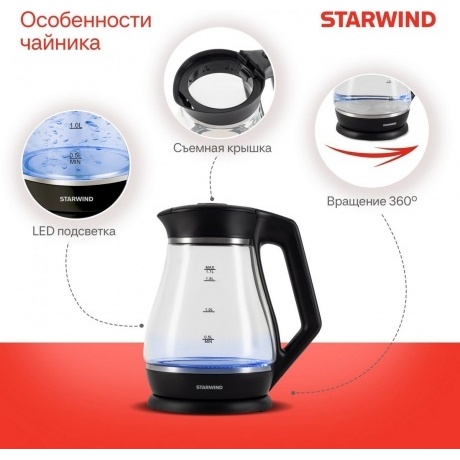 Чайник электрический StarWind SKS2035 - фото 16