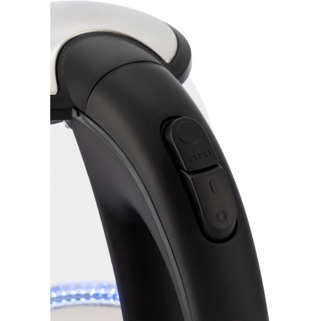 Чайник электрический Hyundai HYK-G3804 1.7л. 2200Вт черный (стекло) - фото 14