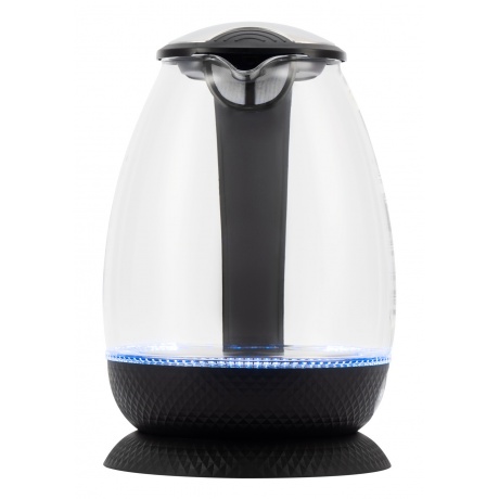 Чайник электрический Hyundai HYK-G3804 1.7л. 2200Вт черный (стекло) - фото 3