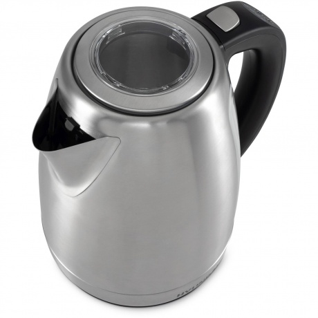 Чайник электрический Hyundai HYK-S8408 1.7л. 2200Вт серебристый матовый/черный (металл) - фото 8