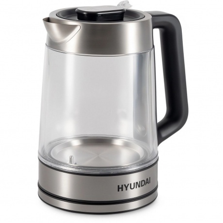 

Чайник электрический Hyundai HYK-G5607 1.9л. 2200Вт черный/серебристый (стекло)