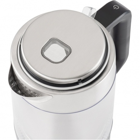 Чайник электрический Hyundai HYK-G5607 1.9л. 2200Вт черный/серебристый (стекло) - фото 17