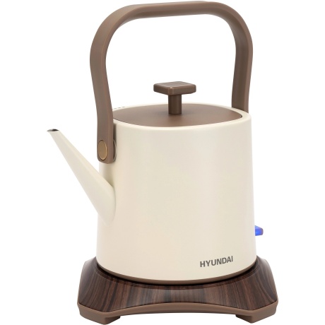 

Чайник электрический Hyundai HYK-S2043 0.6л. 1000Вт кремовый/коричневый (металл)