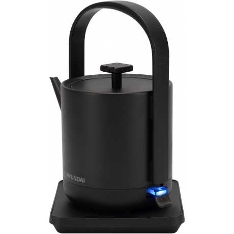 Чайник электрический Hyundai HYK-S2507 0.6л. 1000Вт черный (металл) - фото 6