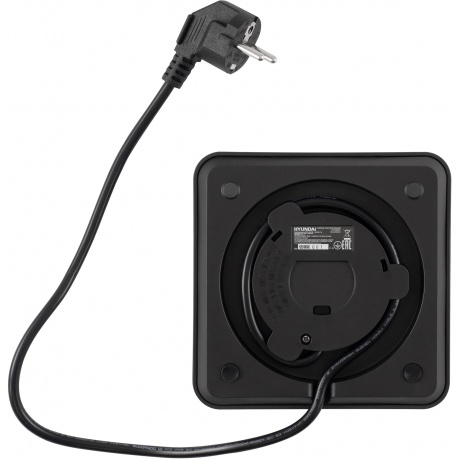 Чайник электрический Hyundai HYK-S2507 0.6л. 1000Вт черный (металл) - фото 7