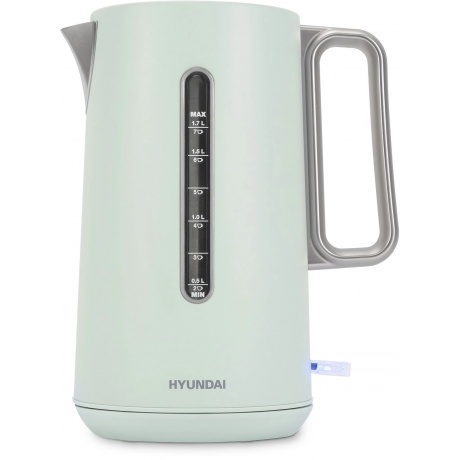 

Чайник электрический Hyundai HYK-S9999 1.7л. 2200Вт светло-зеленый/серебристый (металл)