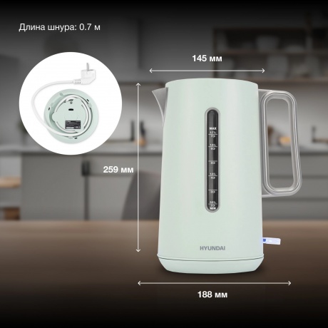 Чайник электрический Hyundai HYK-S9999 - фото 10