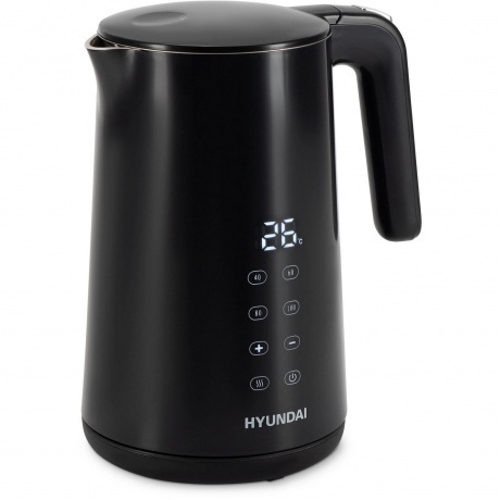 Чайник электрический Hyundai HYK-S4017 1.7л. 2200Вт черный (мета...