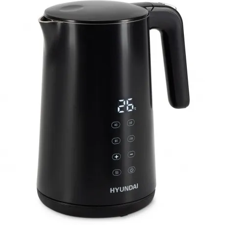 Чайник электрический Hyundai HYK-S4017 1.7л. 2200Вт черный (мета...