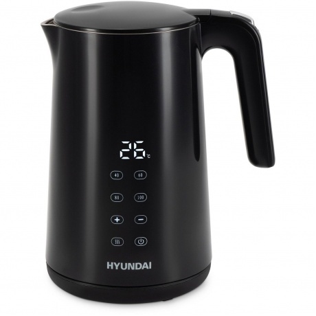 Чайник электрический Hyundai HYK-S4017 1.7л. 2200Вт черный (металл) - фото 2